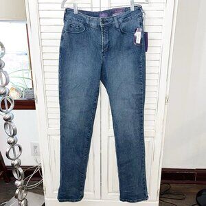 NWT NYDJ Straight Jeans Regular Wash Size 8